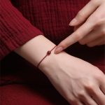 Buddha Stones Natural Cinnabar Red Agate Blessing Red String Bracelet Bracelet BS 4