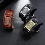 Buddha Stones Lucky Tree Of Life Balance Leather Bracelet Bracelet BS 7