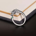 Buddha Stones Vintage Dragon Design Success Strength Adjustable Ring Ring BS 2