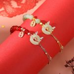 Buddha Stones 925 Sterling Silver Year of the Dragon Natural Red Agate Hetian Jade Peace Buckle Luck Success Bracelet (Extra 30% Off | USE CODE: FS30) Bracelet BS 6