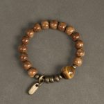 Buddha Stones Kuka Seed Tiger Eye Gold Sheen Obsidian Copper Wealth Luck Bracelet Bracelet BS 1