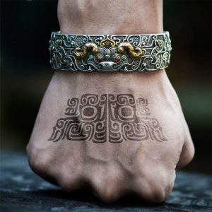 Buddha Stones FengShui Engraving PiXiu Blessing Bracelet Bangle Bracelet BS PiXiu