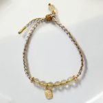 Buddha Stones 925 Sterling Silver Natural Jade Gourd Rutilated Quartz Fu Character Luck Braid Bracelet Bracelet BS 7