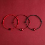 Buddha Stones Natural Lucky Cinnabar Bead Blessing String Bracelet Anklet Bracelet BS 8