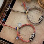 Buddha Stones Tibetan 925 Sterling Silver Om Mani Padme Hum Handmade Dzi Bead Protection Braid Bracelet Bracelet BS 1