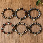 Buddha Stones Tibetan Zakiram Goddess of Wealth Liuli Glass Incense Ash Porcelain Bead Luck Bracelet (Extra 30% Off | USE CODE: FS30) Bracelet BS 11