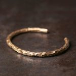 Buddha Stones Tibetan Bump Texture Copper Luck Cuff Bracelet Bangle Bracelet Bangle BS 55mm
