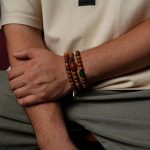 Buddha Stones Tibetan Bodhi Seed Amber Dzi Bead Agate Zakiram Goddess of Wealth Beads Triple Wrap Bracelet Bracelet BS 17