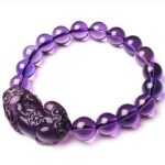 Buddha Stones Feng Shui Amethyst Fortune Wealth Bracelet Bracelet BS 9