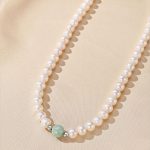 Buddha Stones 925 Sterling Silver Natural Pearl Jade Healing Necklace Bracelet Earrings With Gift Box Bracelet Necklaces & Pendants BS 3
