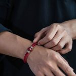 Buddha Stones 925 Sterling Silver Natural Cinnabar Bead Calm Handmade Braided String Bracelet Bracelet BS 4