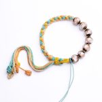 Buddha Stones Handmade Multicolored Rope Liuli Glass Bead Fortune Braided Bracelet Bracelet BS 6