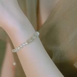 Buddha Stones 14K Gold Plated Natural Pearl Hetian Cyan Jade White Jade Sincerity Bead Chain Bracelet Bracelet BS 12