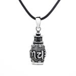 Buddha Stones Om Mani Padme Hum Copper Creativity Necklace Pendant Necklaces & Pendants BS 4