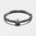 Buddha Stones Tibetan Auspicious Clouds Om Mani Padme Hum Engraved Creativity Bracelet Bangle Bracelet Bangle BS 5