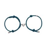 2Pcs Love Magnetic Couple String Strength Bracelet Bracelet BS DarkCyan