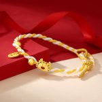 ❗❗❗A Flash Sale- Buddha Stones 925 Sterling Silver Year Of The Dragon Dumpling Design Attract Fortune Luck Braided Bracelet Bracelet BS 2