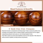 Buddha Stones Tibetan Rosewood Protection Calm Bracelet Mala Mala Bracelet BS 21
