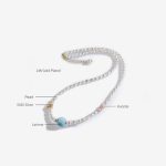 Buddha Stones 925 Sterling Silver Natural Pearl Larimar Sincerity Necklace Pendant Necklaces & Pendants BS 8