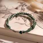 Buddha Stones 925 Sterling Silver Bamboo Reincarnation Knot Luck Protection String Bracelet Bracelet BS 1