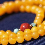 Buddha Stones Amber Healing Balance Necklace Flower Charm Bracelet Bracelet Necklaces & Pendants BS 8