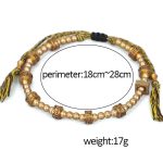 Buddha Stones Tibetan Curse Six True Words Wealth Bracelet Bracelet BS 5