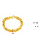Buddha Stones 24k Gold Plated Double Headed Dragon Protection Bracelet Bracelet BS 8
