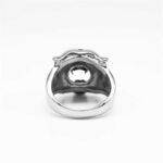 Buddha Stones Men's Animal Tiger Head Titanium Steel Balance Calm Punk Rock Biker Ring Ring BS 11