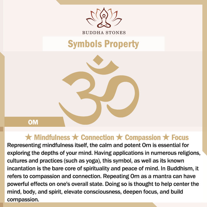 Buddha Stones OM Lotus Symbol Various Crystal Amethyst Tiger Eye Healing Necklace Pendant Necklaces & Pendants BS 5