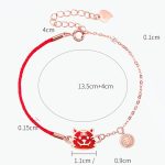 Buddha Stones 925 Sterling Silver Color-changing Chinese Zodiac Luck Protection Red String Chain Bracelet Bracelet BS 14