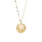 Buddha Stones Natural Jade Koi Fish Lotus Luck Necklace Pendant Necklaces & Pendants BS 7