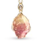 Buddha Stones Natural Colorful Fluorite Nine-Tailed Fox Protection Necklace Pendant Necklaces & Pendants BS 7