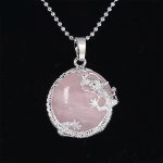 Buddha Stones Chinese Dragon Natural Quartz Crystal Healing Energy Necklace Pendant Necklaces & Pendants BS Rose Quartz