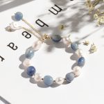 Buddha Stones Natural Blue Aventurine Crystal Pearl Bead Healing Bracelet Bracelet BS Blue Aventurine