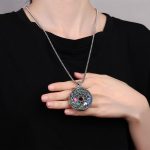 Buddha Stones Koi Fish Lotus Peace Buckle Fu Character Wealth Luck Necklace Pendant Necklaces & Pendants BS 3