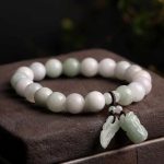 Buddha Stones Natural Jade Pi Xiu Buddha Gourd Apple Success Bracelet Bracelet BS PIXIU
