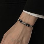Buddha Stones 925 Sterling Silver Om Mani Padme Hum Wisdom Braided Rope Bracelet Bracelet BS 4
