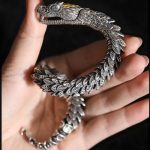 Buddha Stones Dragon Snake Handmade Amulet Protection Chain Bracelet Bracelet Bangle BS 3
