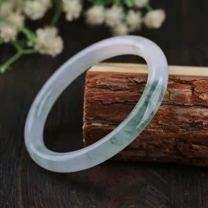 Buddha Stones Jade Abundance Luck Blessing Bracelet Bangle Bracelet BS 62mm
