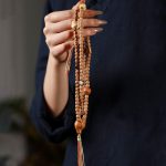 Buddha Stones 108 Beads Bodhi Seed Red Agate Deer Head Wisdom Mala Bracelet Mala Bracelet BS 7