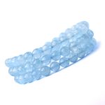 Buddha Stones Natural Aquamarine Peace Healing Bracelet Bracelet BS 12