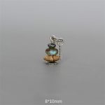 Buddha Stones Zen Cairn Labradorite Various Crystals Calm Pendant Necklace Necklaces & Pendants BS Hematite&Labradorite&Landscape Stone Pendant 8*10mm