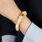 Buddha Stones Natural Bodhi Seed Sandalwood Lucky Cute Cat Head Paw Claw Peace Bracelet Bracelet BS 17