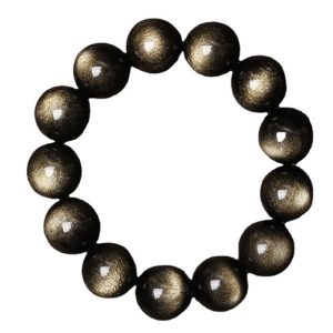 Buddha Stones Tibetan Obsidian Purification Bracelet Bracelet BS main