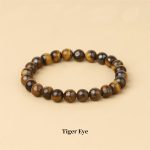 Buddha Stones Natural Stone Quartz Healing Beads Bracelet Bracelet BS 8mm Tiger Eye