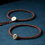 Buddha Stones Handmade 925 Sterling Silver Chinese Zodiac Natal Buddha Protection Colorful Rope Bracelet Bracelet BS 16