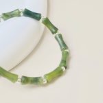 Buddha Stones 925 Sterling Silver Bamboo Jade Lucky Cat Fu Character Luck Abundance Bracelet Bracelet BS 3