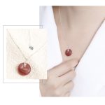 Buddha Stones 925 Sterling Silver Strawberry Quartz Healing Positive Necklace Necklaces & Pendants BS 10