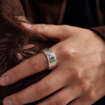Buddha Stones Handmade 999 Sterling Silver Yin Yang Bagua Symbol Harmony Adjustable Ring Ring BS 8