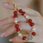 Buddha Stones Red Agate Pearl Confidence Self-acceptance Bracelet Bracelet BS 1